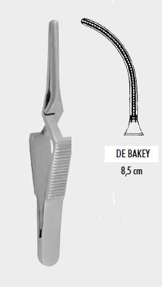 Атравматичний затискач ДЕБЕЙКІ (DEBAKEY) типу бульдог, 8,5 см (cm). Бренд: Zepf (Зепф).